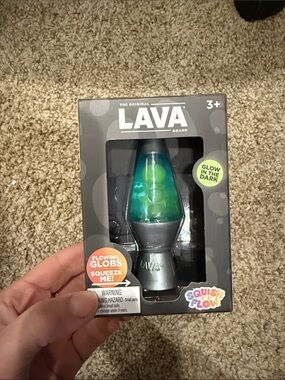 Needoh/ Lava Brand Glow-in-the-Dark Mini Lava Lamp - Green/Blue